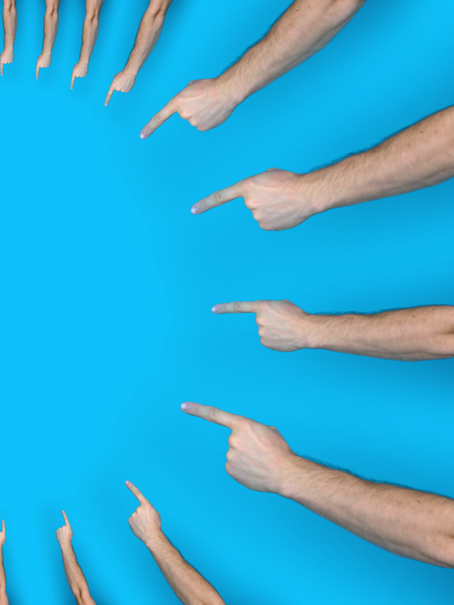 Pointing hands in every direction with a bright blue background – perfect for creative projects! 🖐️💙 Download this video from my website Kmeel.com Use this video in your projects without limits. Royalty-Free