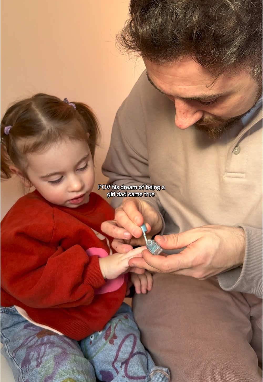 The life of a girl dad 💅🏻 #toddleranddad #dadsoftiktok #husband #mumsoftiktok #daddoeshair #toddlerhairstyles 