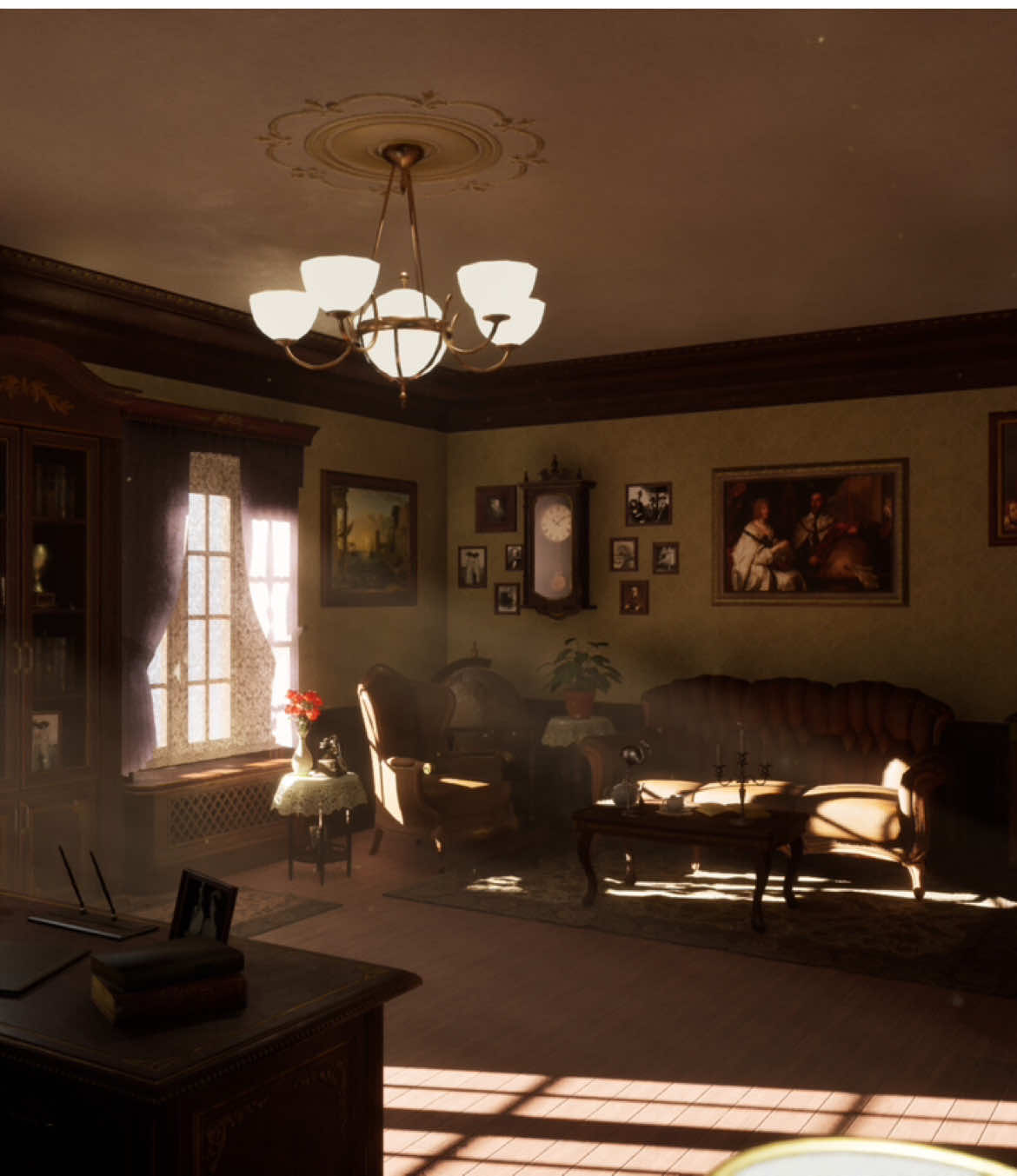 Step into this atmospheric 3D environment created in Unreal Engine 5! 🎮✨Explore a classic-style study, a mysterious hallway, and a cozy final room. This project showcases lighting, design, and storytelling in virtual spaces. 🛋️🔑 Let me know your thoughts! 😌  • • • • • #UnrealEngine5 #GameDesign #3DModeling #LevelDesign #UE5 #3DArt #VirtualEnvironment #FYP #DigitalArt #3D