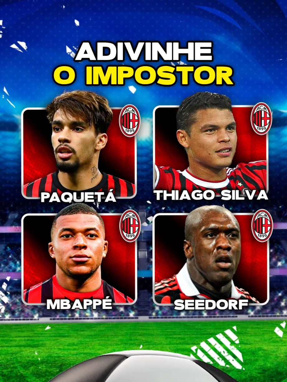 Adivinhe o jogador impostor ⚽️ #quiz #futebol #futebolbrasileiro 