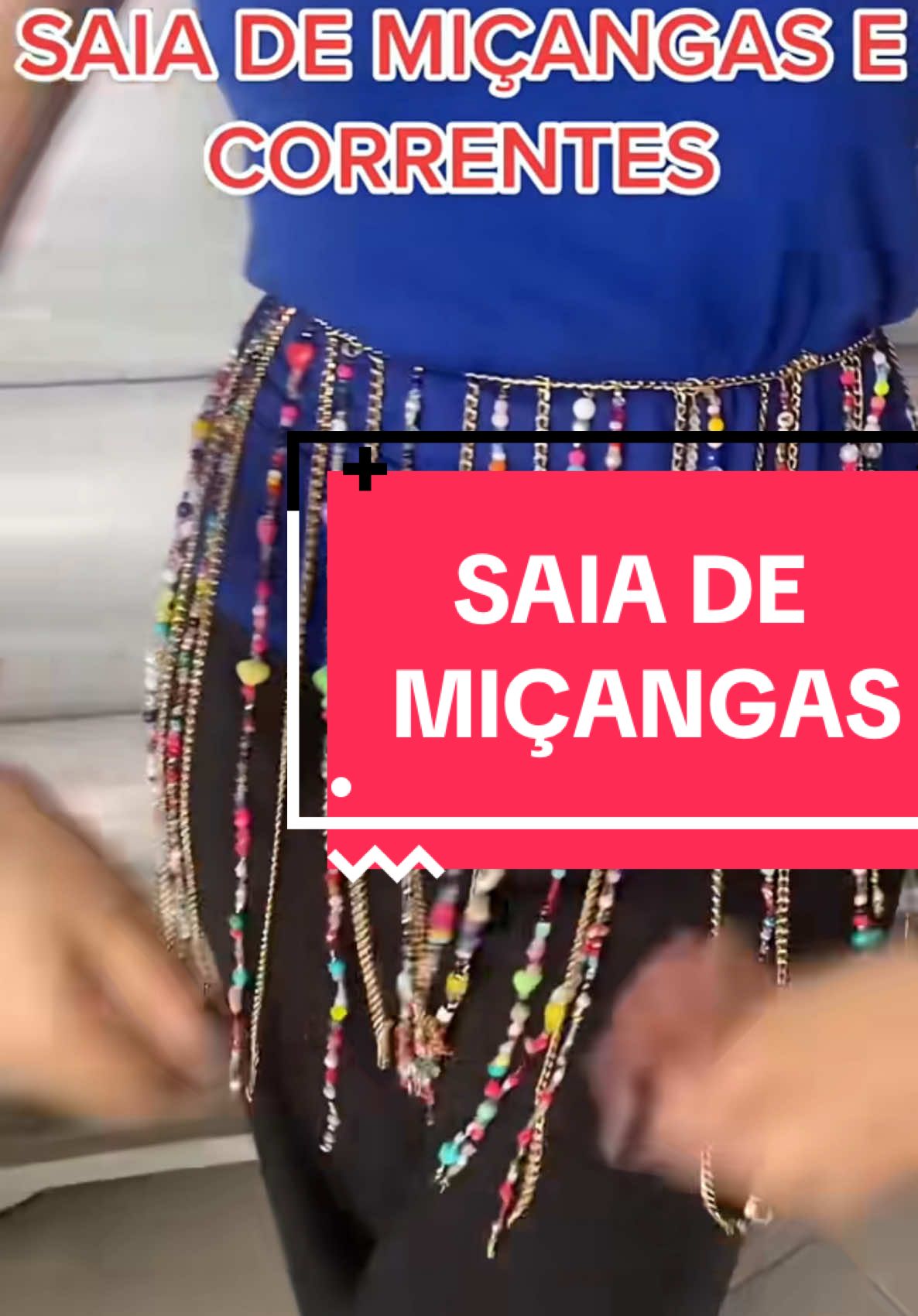 Saia de miçangas #micangas #carnaval #carnavaltiktok #carnaval2025 