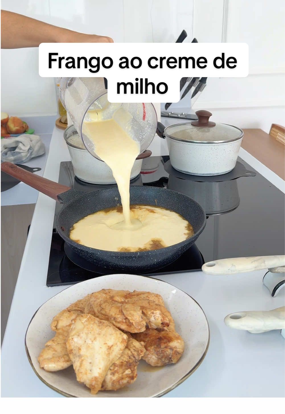 Já tava enjoada daquele frango de sempre 😮‍💨 esse creme fica bom demaissss