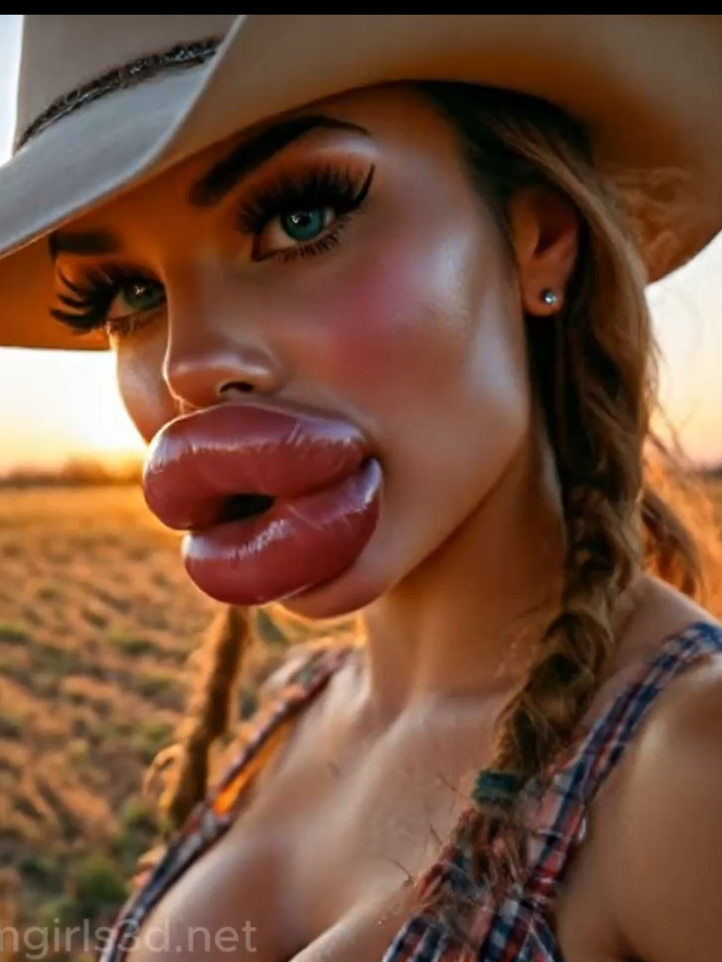 Lips bigger than the Texas sky 🤠💋 Can you handle this energy? #ForYou #Viral #FYP #ExplorePage #GlowUp #FakeLips #lipgoals  #OverTheTop #BigLipEnergy #bimbo 