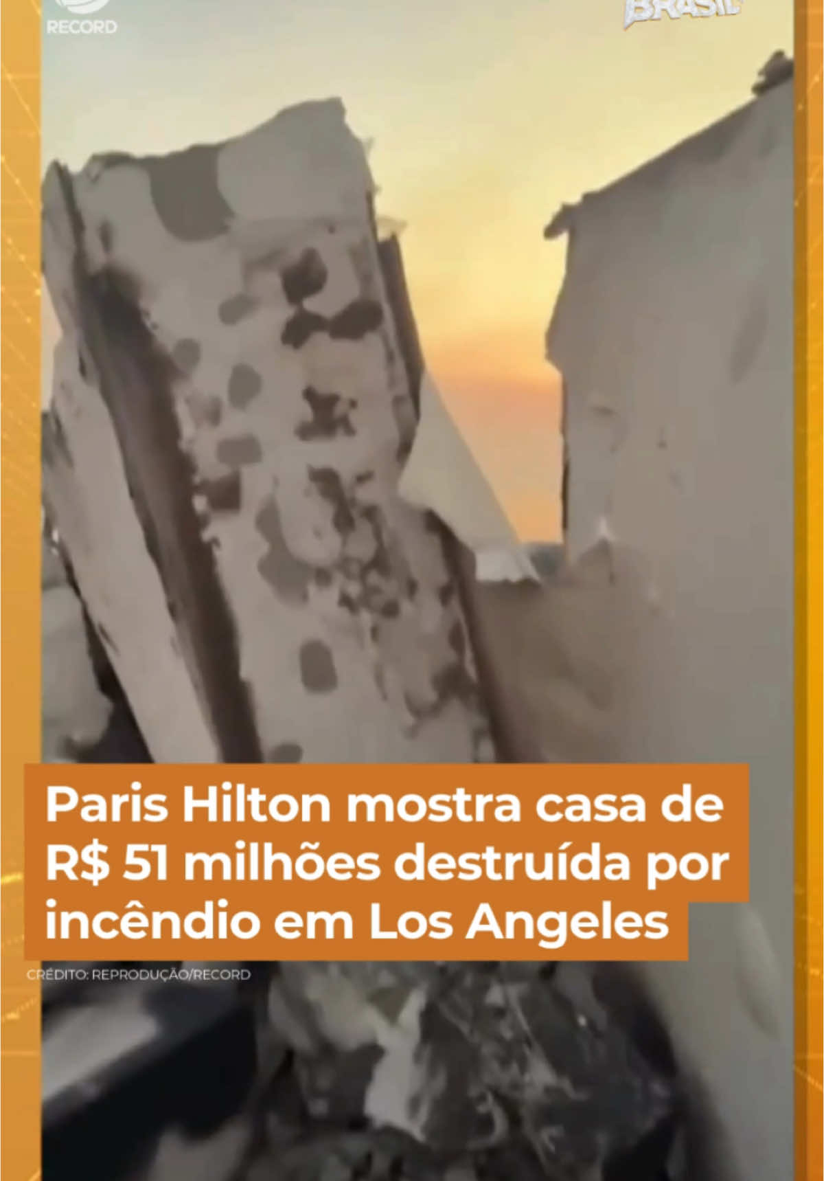 Paris Hilton mostra casa de R$ 51 milhões destruída por incêndio em Los Angeles. A atriz é apenas uma das várias vítimas do fogo de grandes proporções nos Estados Unidos #FalaBrasil  Veja essa e outras notícias em R7.com/falabrasil