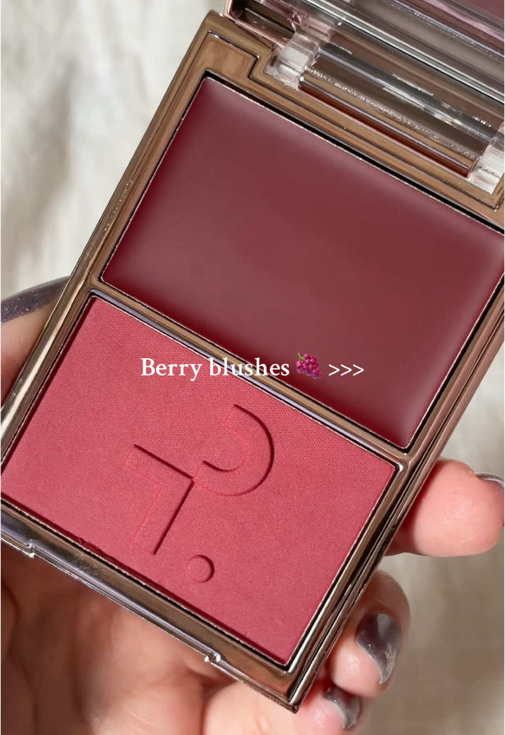 One of the prettiest berry blushes I’ve ever owned 🍇😌 @Patrick Ta Beauty #patrickta #patricktabeauty #berry #blush #creamblush #red #highendmakeup #makeup #girlythings #blackcherry #pretty #collection