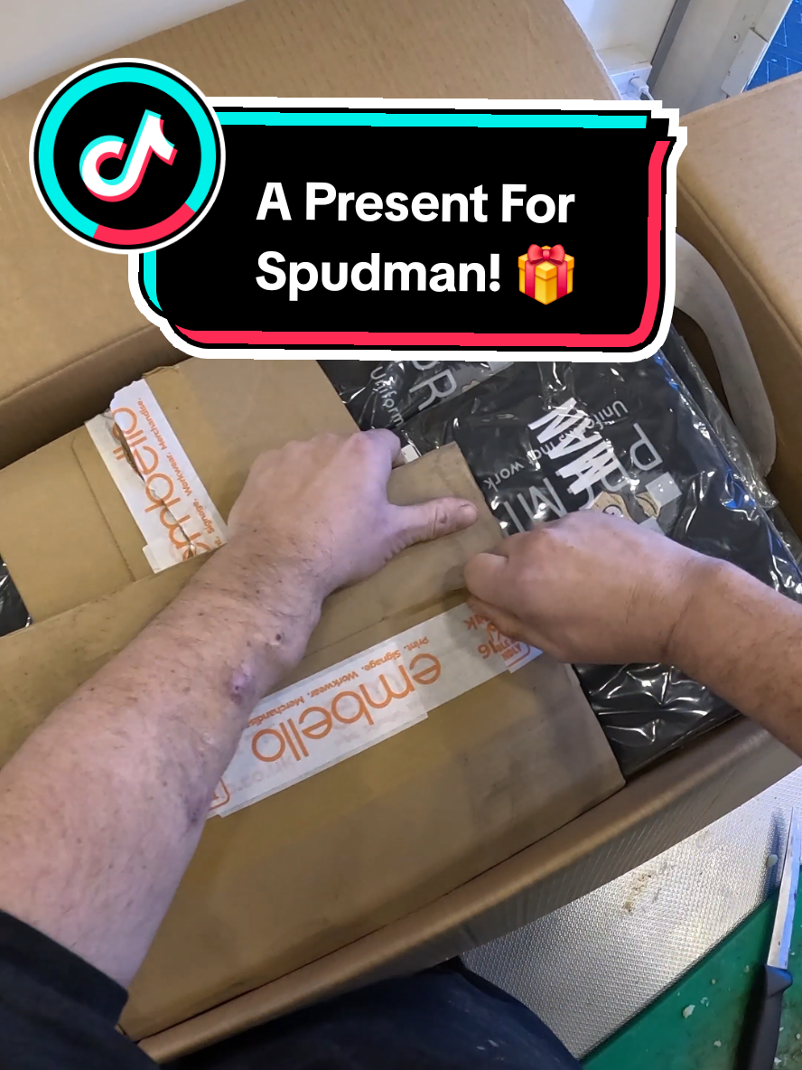 SpudMan has a Present from Embello!! || #spudman #spudarmy #present #stickers