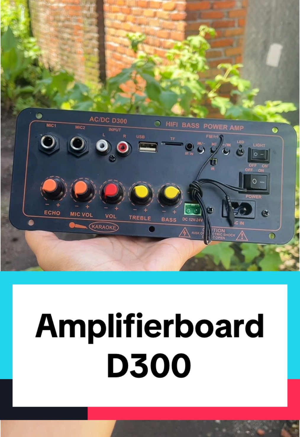 Amplifier board D 300 buat angkat speaker 15 inch dengan fitur yang lengkap #amplifier #amplifierbluetooth #d300 #speakeraktif #wibgajian #cuantanpabatas 