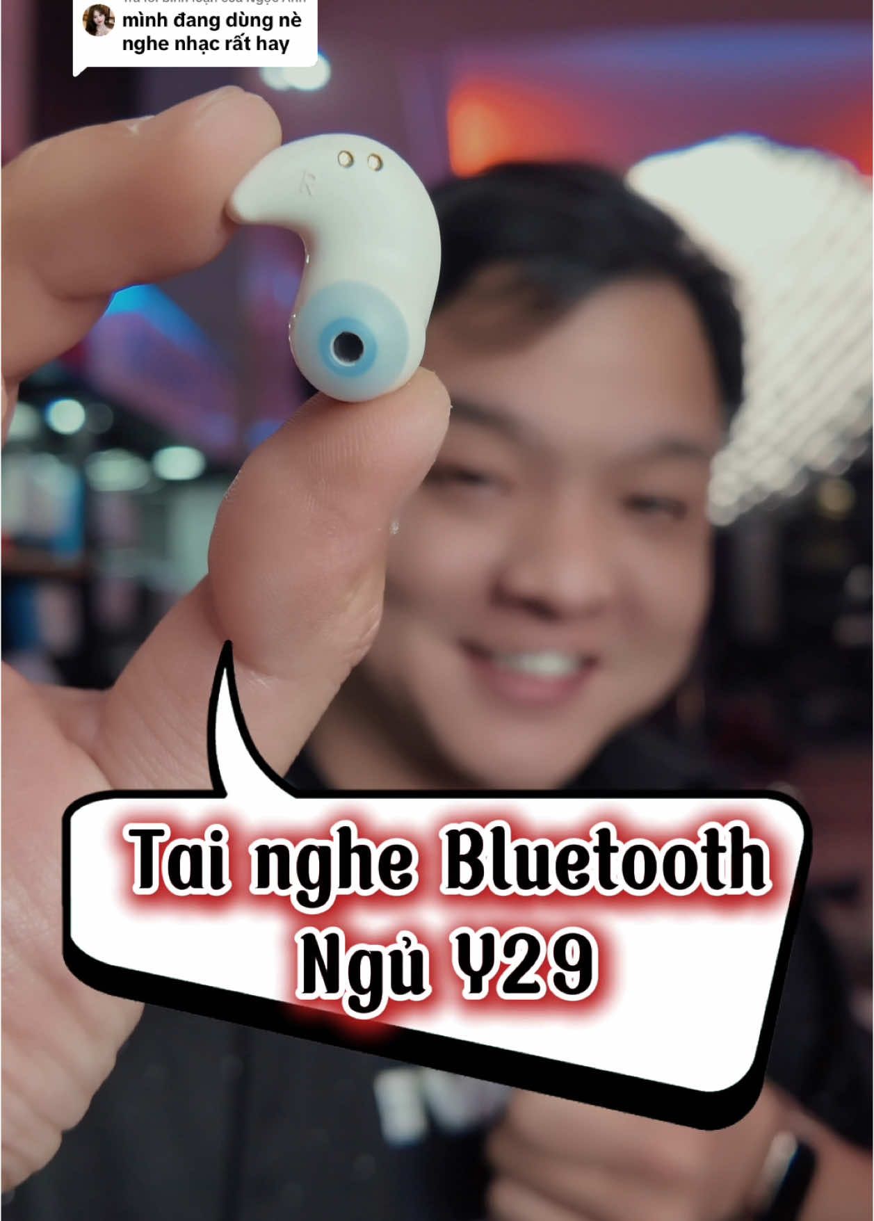 Trả lời @Ngọc Ánh  Tai nghe Bluetooth ngủ Y29 dùng thì quá ngon ạ  #tainghebluetooth #tainghe 