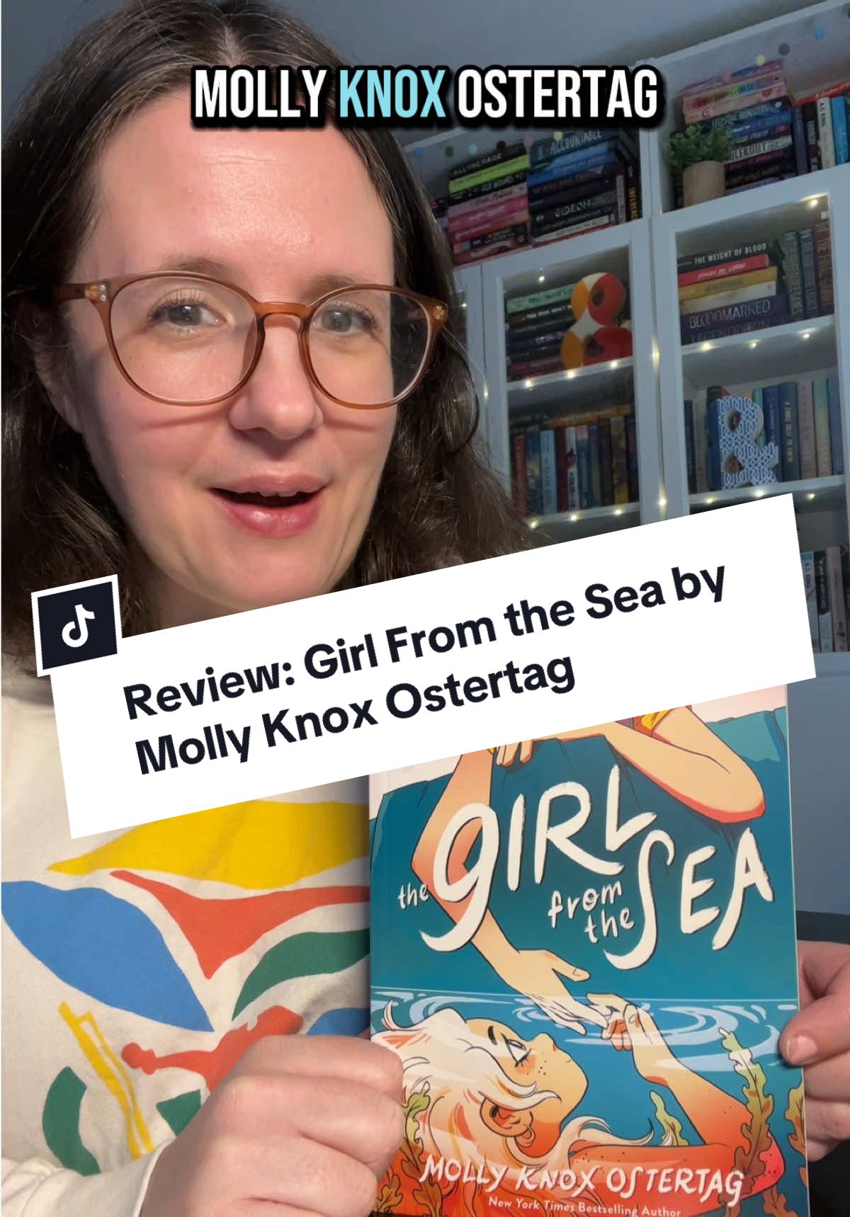 Review of Girl From The Sea by Molly Knox Ostertag, a sapphic YA graphic novel about a selkie falling in love with a human girl 🦭👩‍❤️‍👩 #BookTok #selkie #graphicnovel #sapphicbooks #wlw #yabooks 