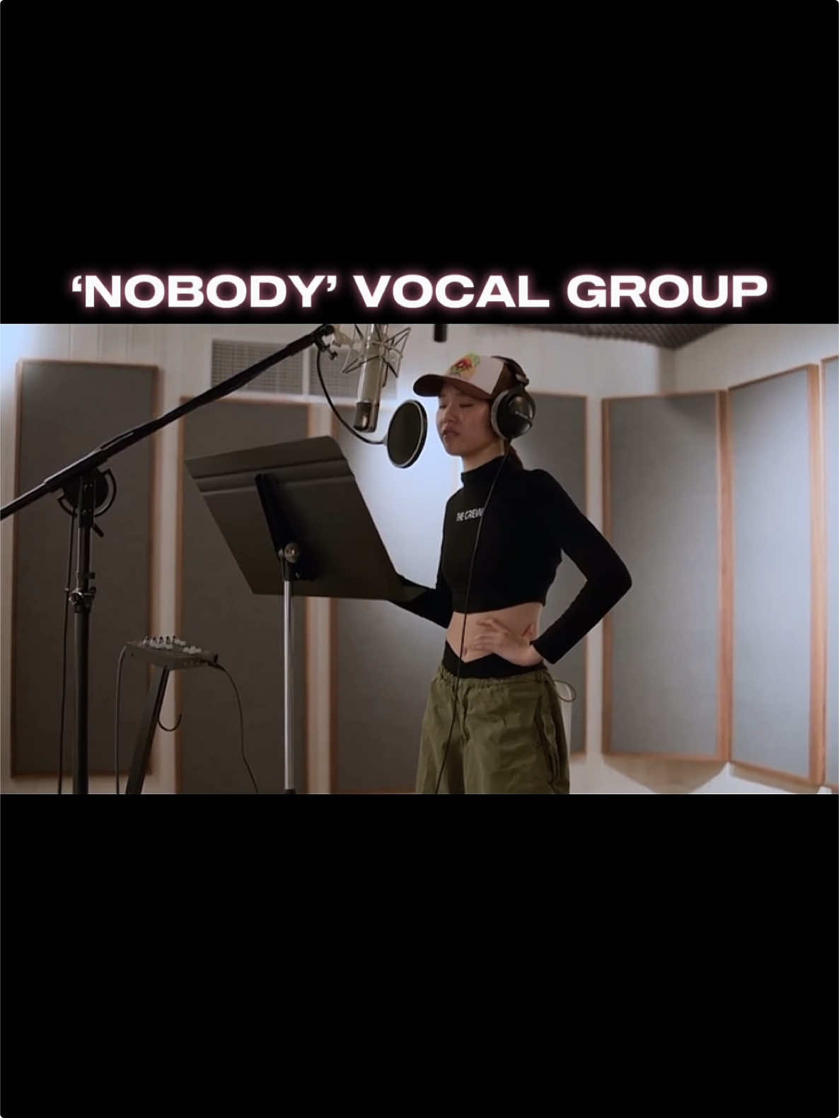 Replying to @🎃 ‘Nobody’ Vocal Group: Megan, Karlee, Adéla, and Lexie #katseye #dreamacademy #popstaracademy #karlee #megan #adela #lexie #recordingstudio #hybexgeffen 