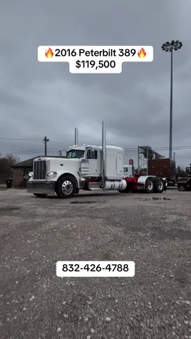 🔥2016 Peterbilt 389🔥 $119,500 380,120 Miles ECM VERIFIED 550 HP ISX-15 13 Speed All New Tires Custom Door Panels New Paint New Bumper New Visor New Stacks 295