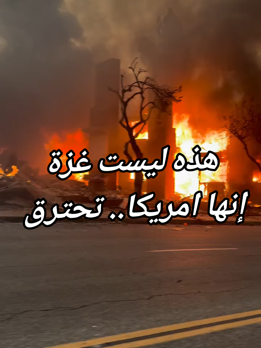 كاليفورنيا  الأمريكية تحترق  وكأنها غزة #usa🇺🇸 #امريكا🇺🇸 #usa_tiktok  #امريكا #fire  #العربية #قناة_العربية 