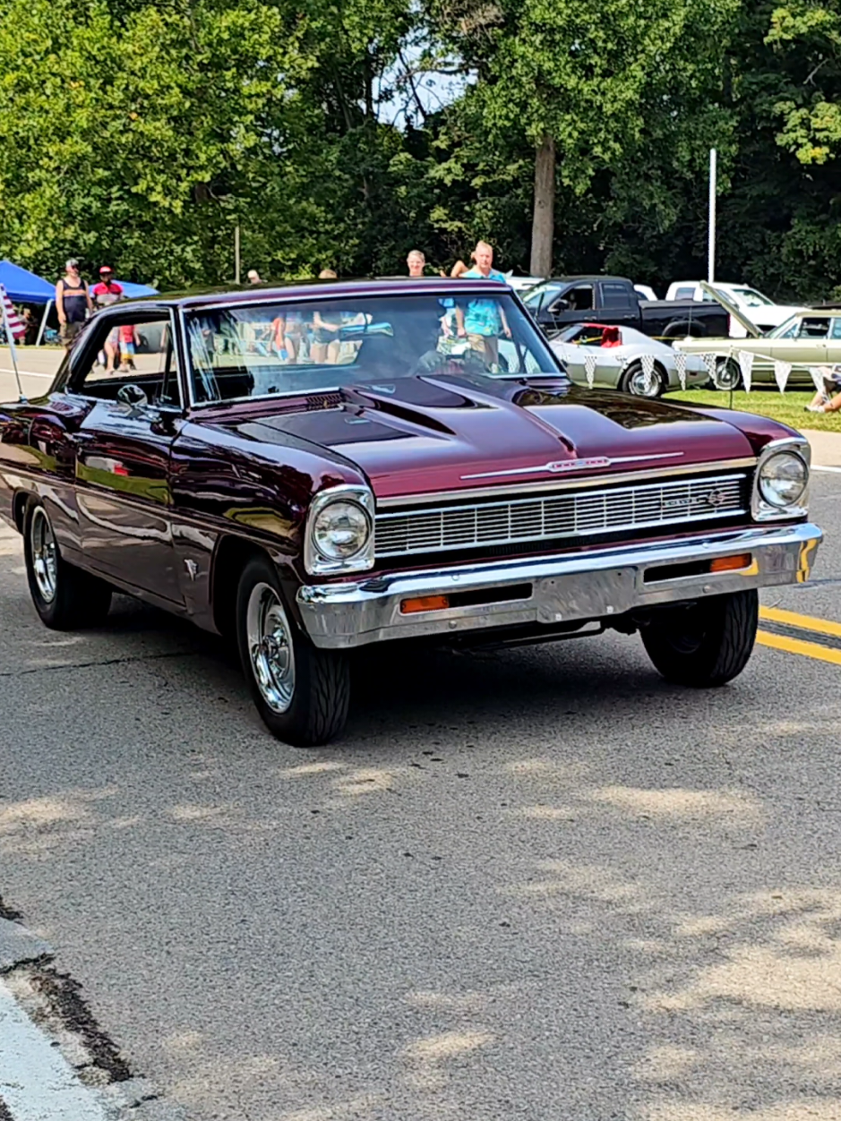 1966 Chevrolet Nova SS Classic Car Drive By Engine Sound Cruisin' Hines 2024