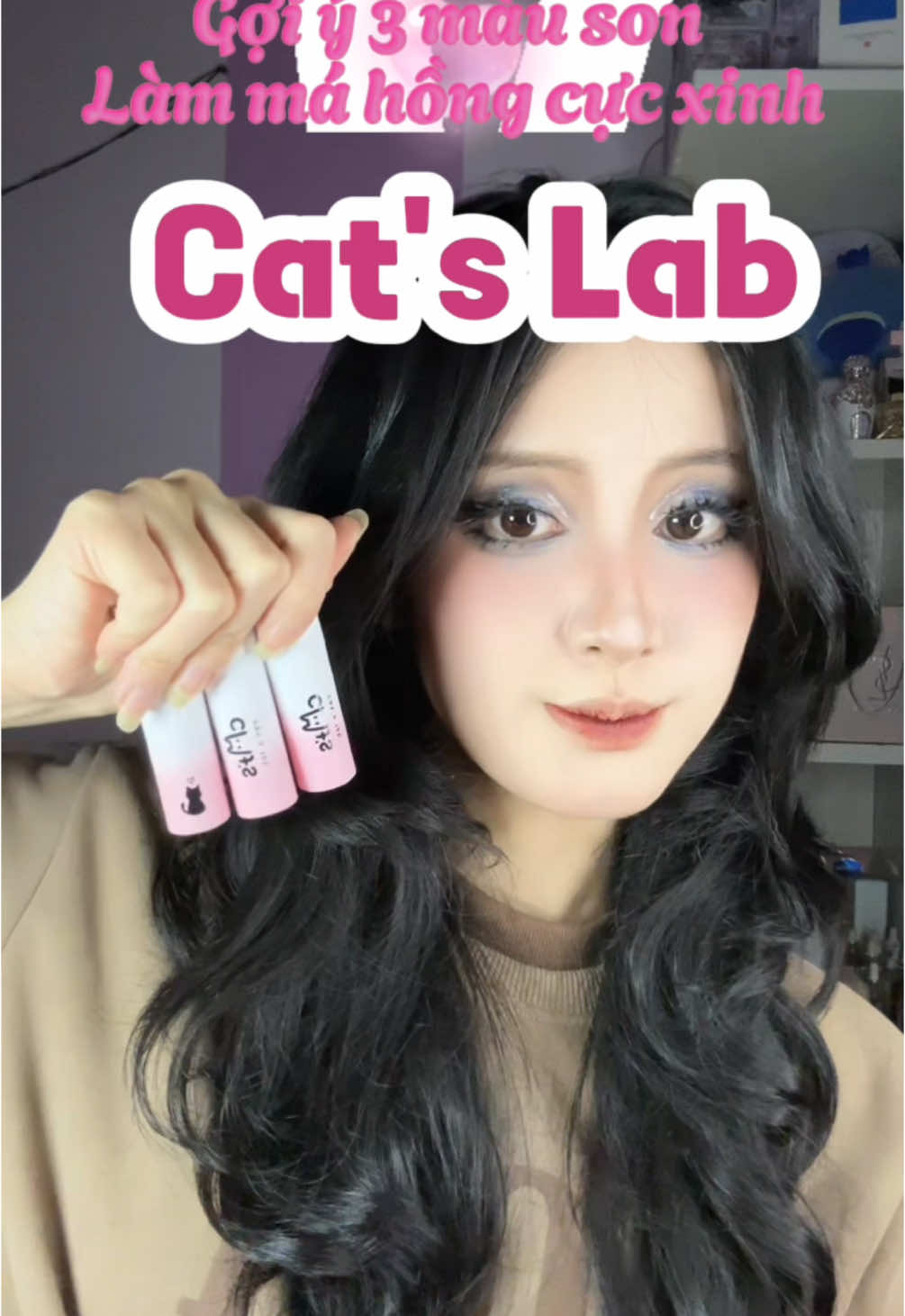 Làm má hồng đẹp nhức cái náchhh lun í #beauty #mahongkem #mahong #catslab #viral 