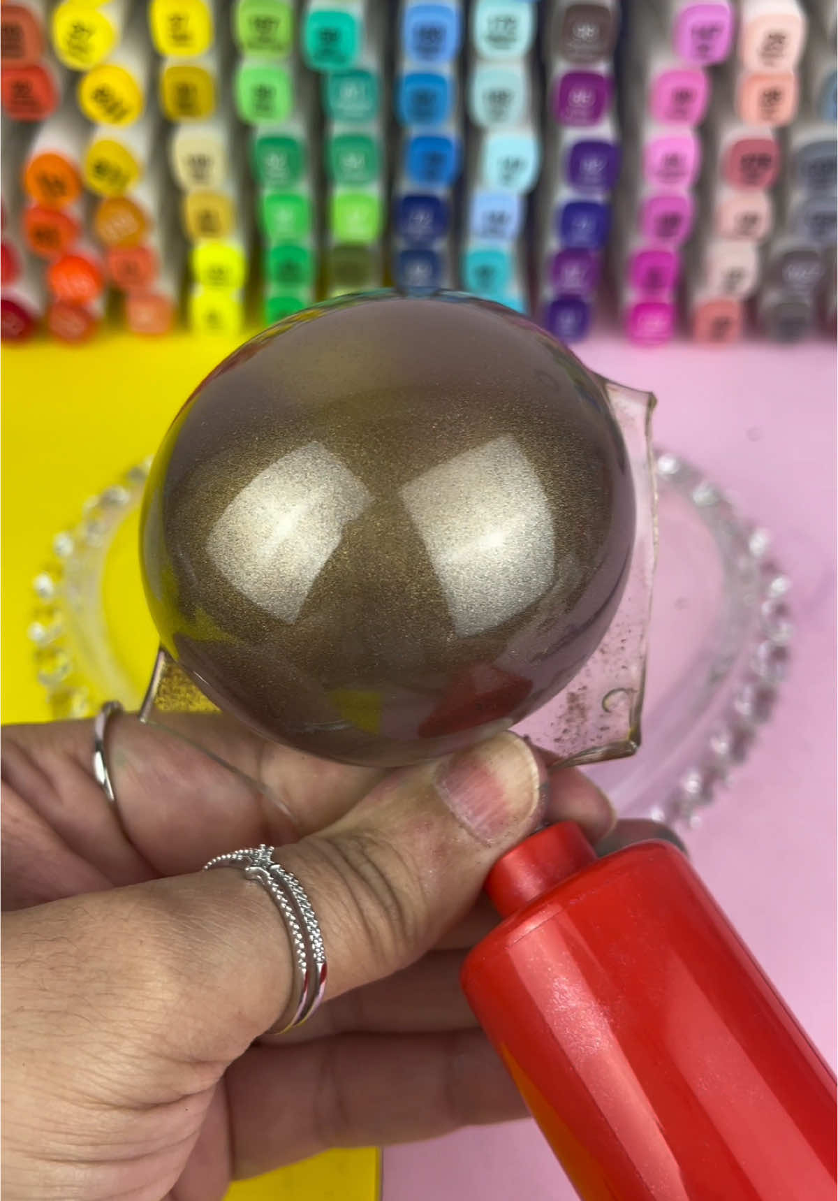 Nano tape bubbles #slime #asmr #handmade #obsessive #stressball #satisfying 