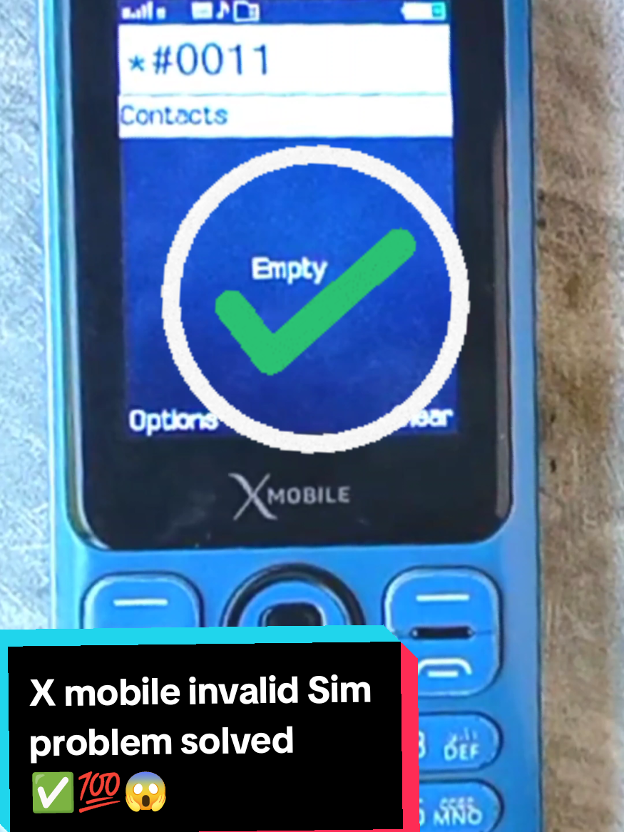 Replying to @adnanrehman589 X mobile  invalid Sim problem solved ✅💯😱 #fyp #keypad #secret #2025 #viral_video 