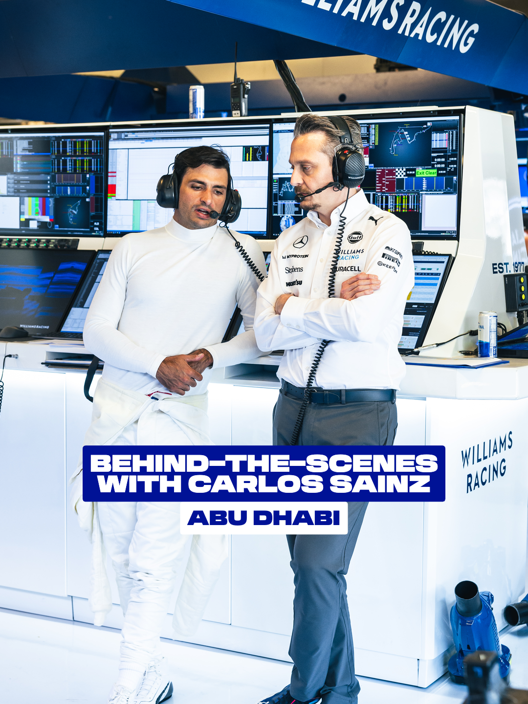 “I think if i can see that, what I feel, I can help you a lot to fine-tune” 👀 Watch as we give you exclusive access with Carlos as he gets behind the wheel of the FW46 for the first time in Abu Dhabi. #WeAreWilliams #F1 #Formula1 #CarlosSainz