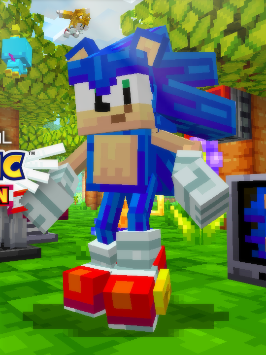 Minecraft Sonic Add-On and Texture Pack by Gamemode One! #fyp #sonic #sonicthehedgehog #minecraft