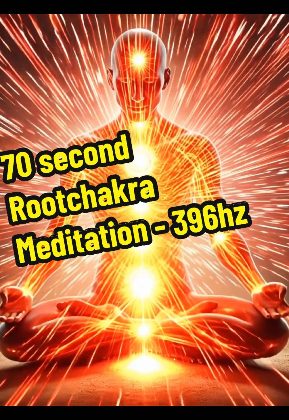 Goin‘ wild this time‼️ 70 second Rootchakra meditation with Healing frequency, rootchakra opening animation. 👁️👁️👁️ ##healthytt##spiritual##spirituality##spiritualawakening##frequency##chakra##meditation#healingfrequency #rootchakrahealing 