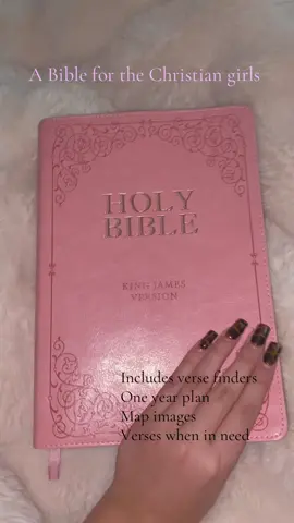 This Bible is great guys if interested check showcase!!!!✝️🙏#fyp#christiantiktok#godlovesyou#godisgood#bible#pinkbible 
