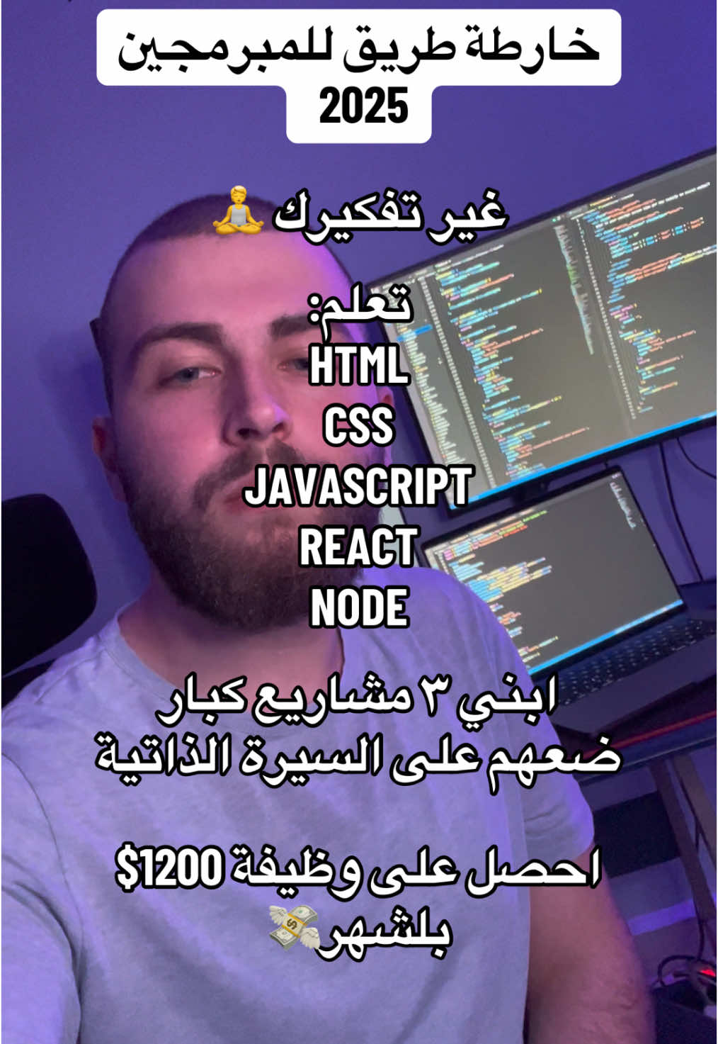 خارطة طريق البرمجة لعام 2025💪 #softwaredeveloper #programming #webdeveloper #webdevelopment #computerscience 