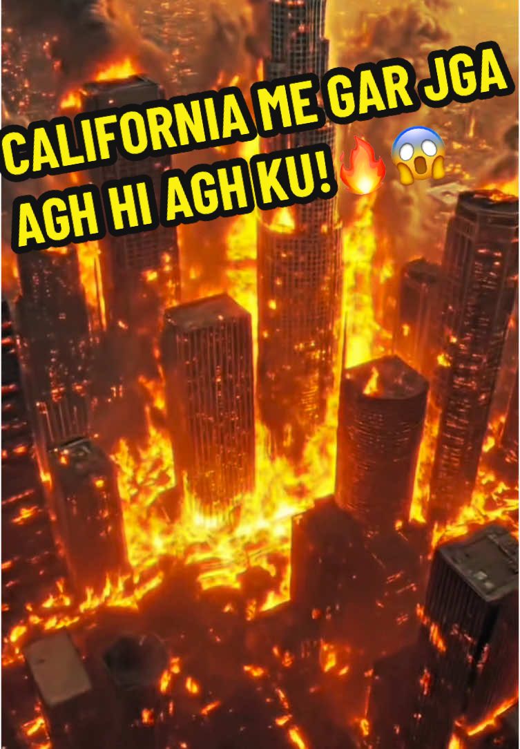 Fire in California🔥😰#california #losangles #unitedstate #foryou #fire #fyp #trending #unitedstates #trendingvideo #fyp #disaster #fypシ  #viral 