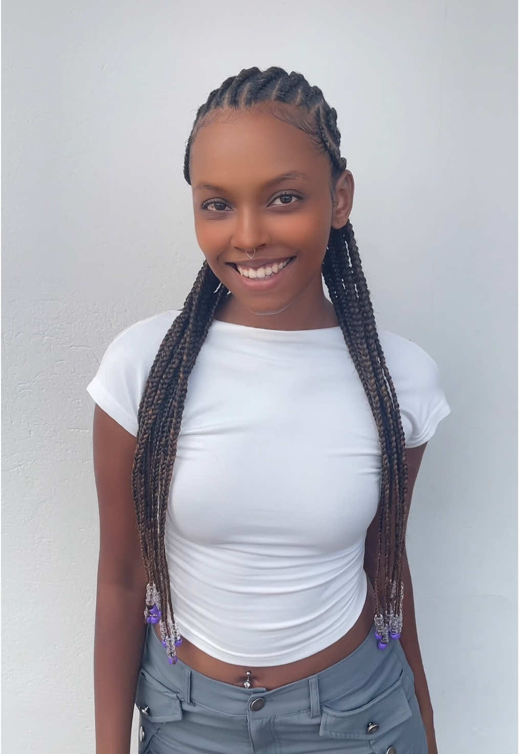 Ghana braids impecável feita pela Lolo 🫶🏾💜 #braids #trança #fyp 