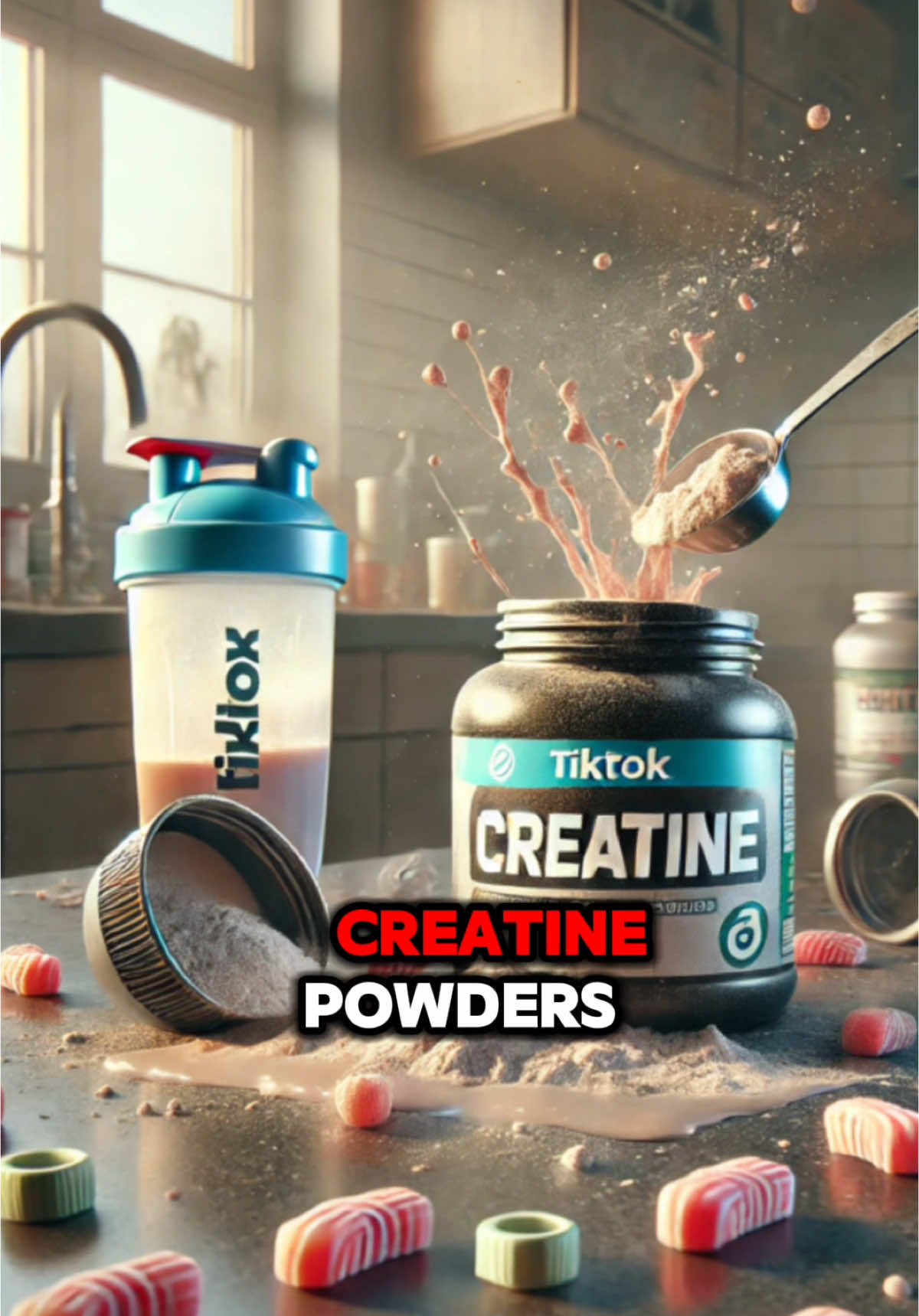 No more powder mess, just pure gains! #creatinemonohydrate #creatinegummies #Fitness 