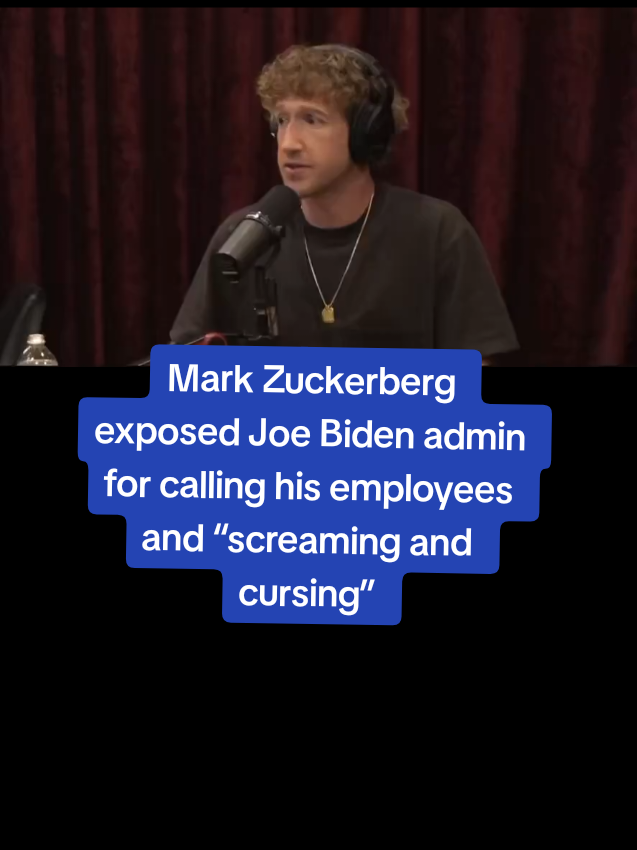 #MarkZuckerberg exposed Joe #Biden admin for calling his employees and “screaming and cursing” at them 