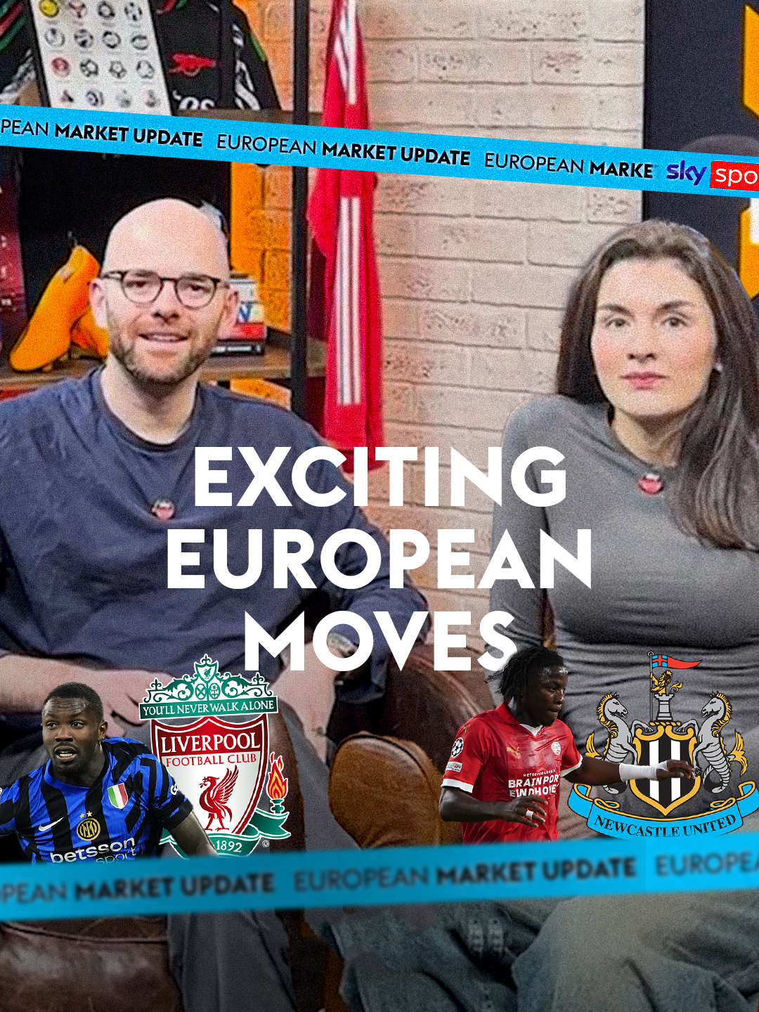 @dougiecritchley and @stuntpegg reveal the one rumoured transfer they're most excited about in the European market right now! 🔥⚽ | European Market Update #transfernews #footballtiktok