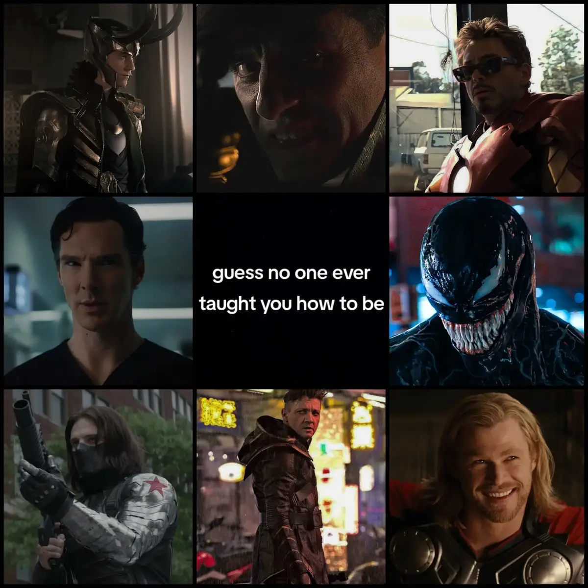 a real MEN #mcu #mcuedit #marvel #marvelstudios #loki #lokilaufeyson #buckybarnes #stephenstrange #tonystark #moonknight #venom #clintbarton #thor #laurizzedits 