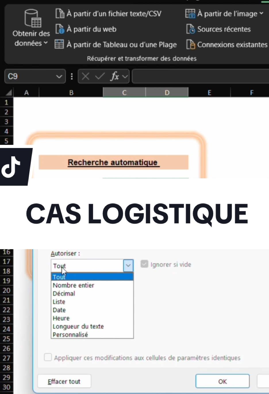 Découvre comment combiner la puissance de liste déroulante avec la recherche X Excel repose sur 2 axes : la technique et votre imagination. Mais l’un est au service de l’autre. Ici, vous rencontrez un problème dans la gestion de vos stocks, ou vous souhaitez avoir un aperçu rapide des caractéristiques du produit.  Pour éviter d’aller rechercher dans la base de données. Il suffit de combiner la liste déroulante et la recherche X, et en 5 minutes c’est fait. __ #Excel #exceltips #data #apprendre