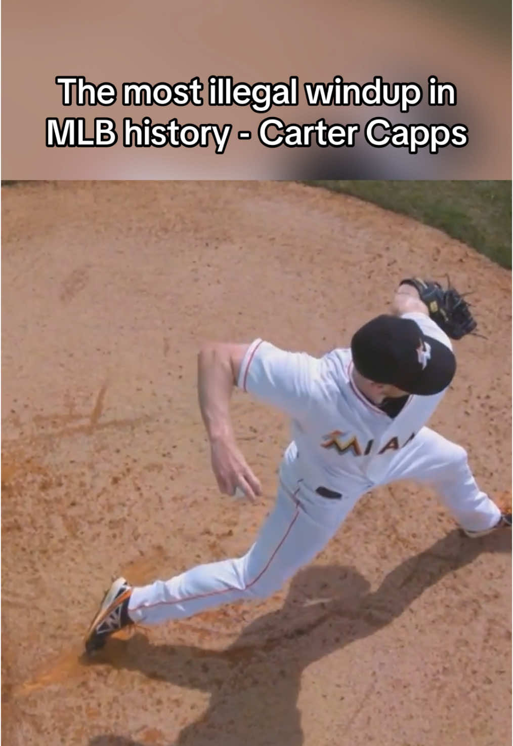 The most illegal windup in MLB history - Carter Capps #MLB #baseball #mlbtiktok #yankees #mets 