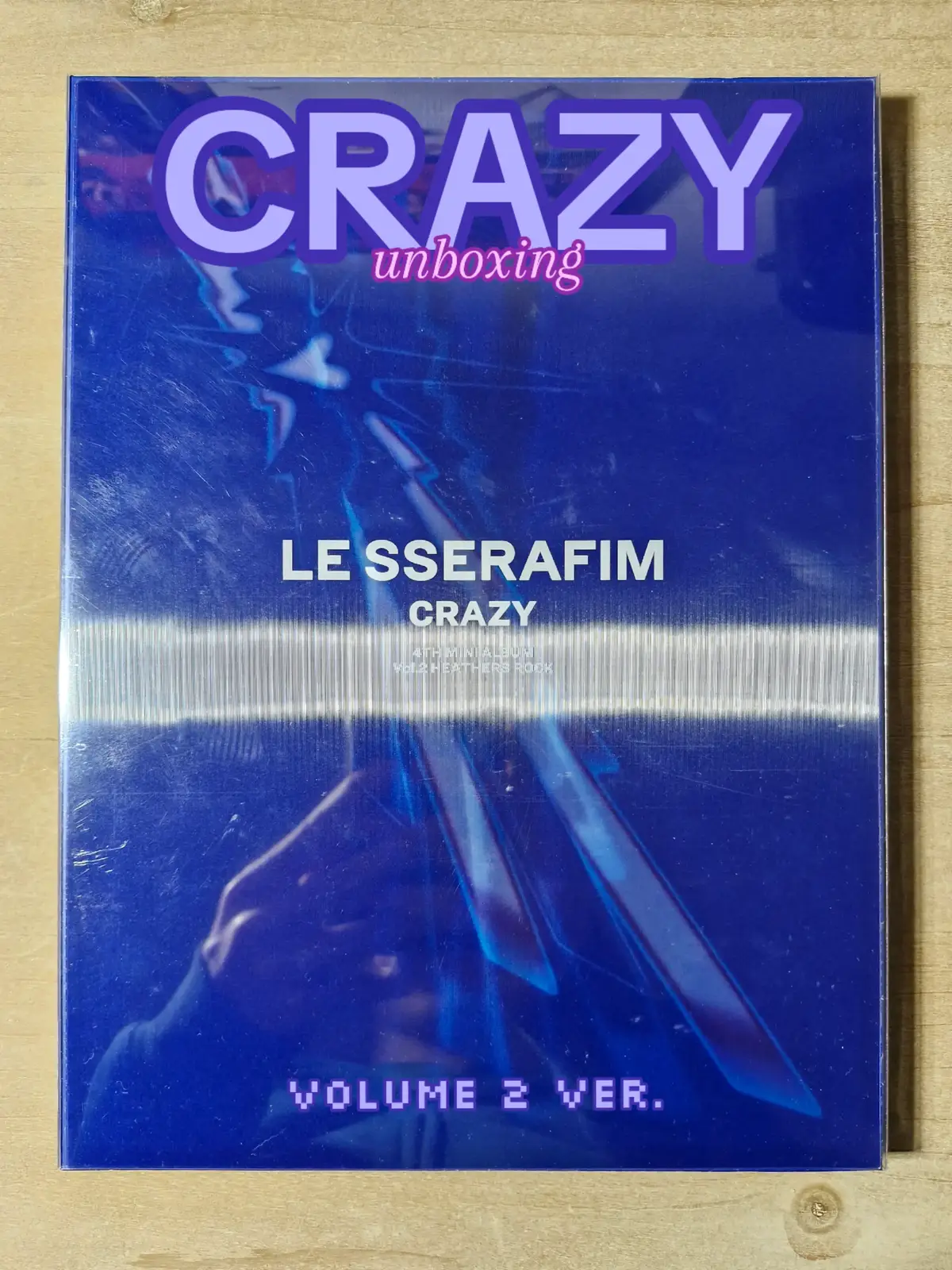 CRAZY volume 2 unboxing @LE SSERAFIM #lesserafim #crazy #unboxing #album #kpopalbum #fyp 