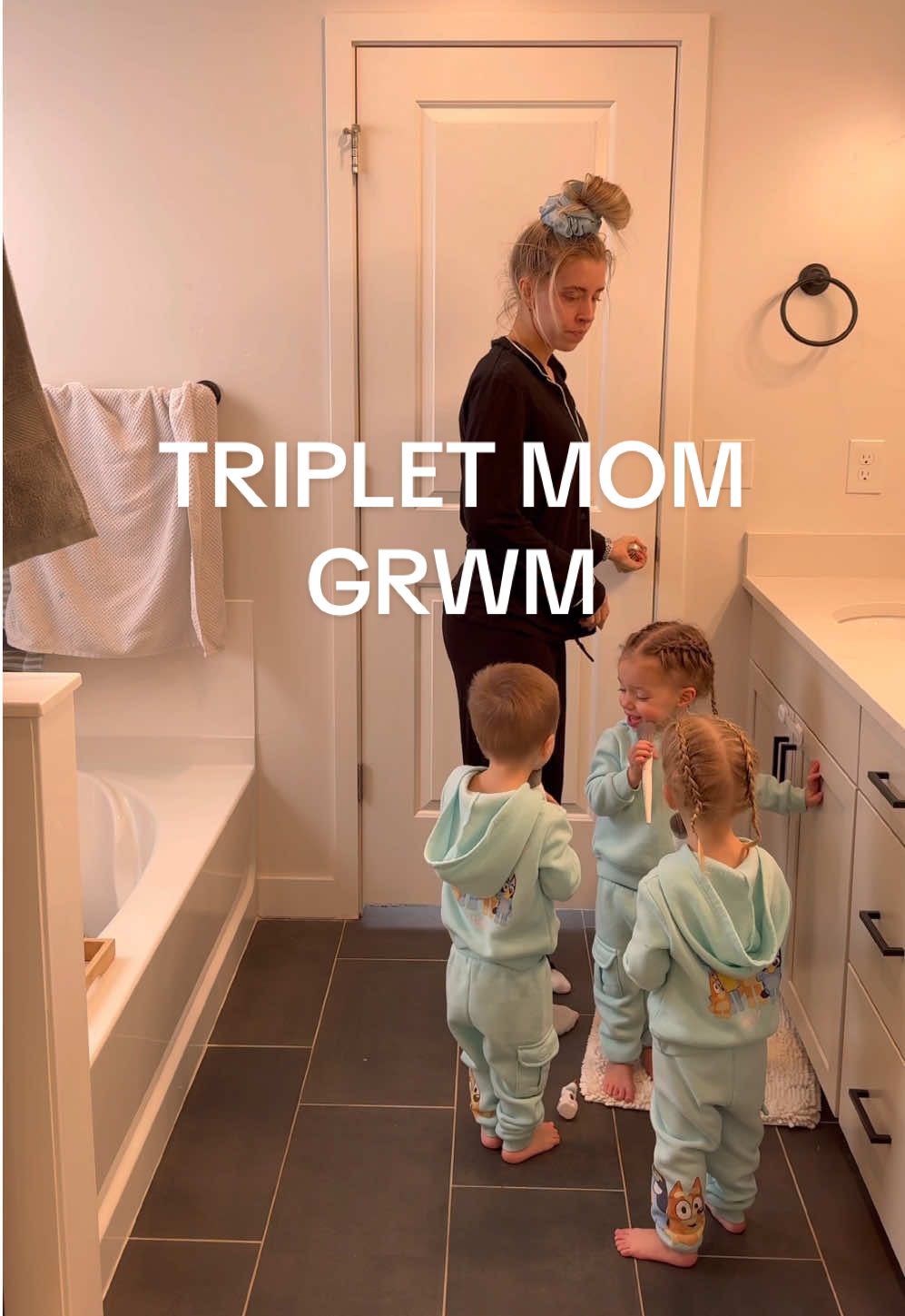 Is this our last GRWM on TikTok?!🥺 make sure you follow me on IG & YT for long form content👀 and more vlogs💗 love you guys!! L!nks are in my bio❤️  #Vlog #grwm #MomsofTikTok #momlife #momtok #toddlersoftiktok #toddlermom #toddlertok #triplets 