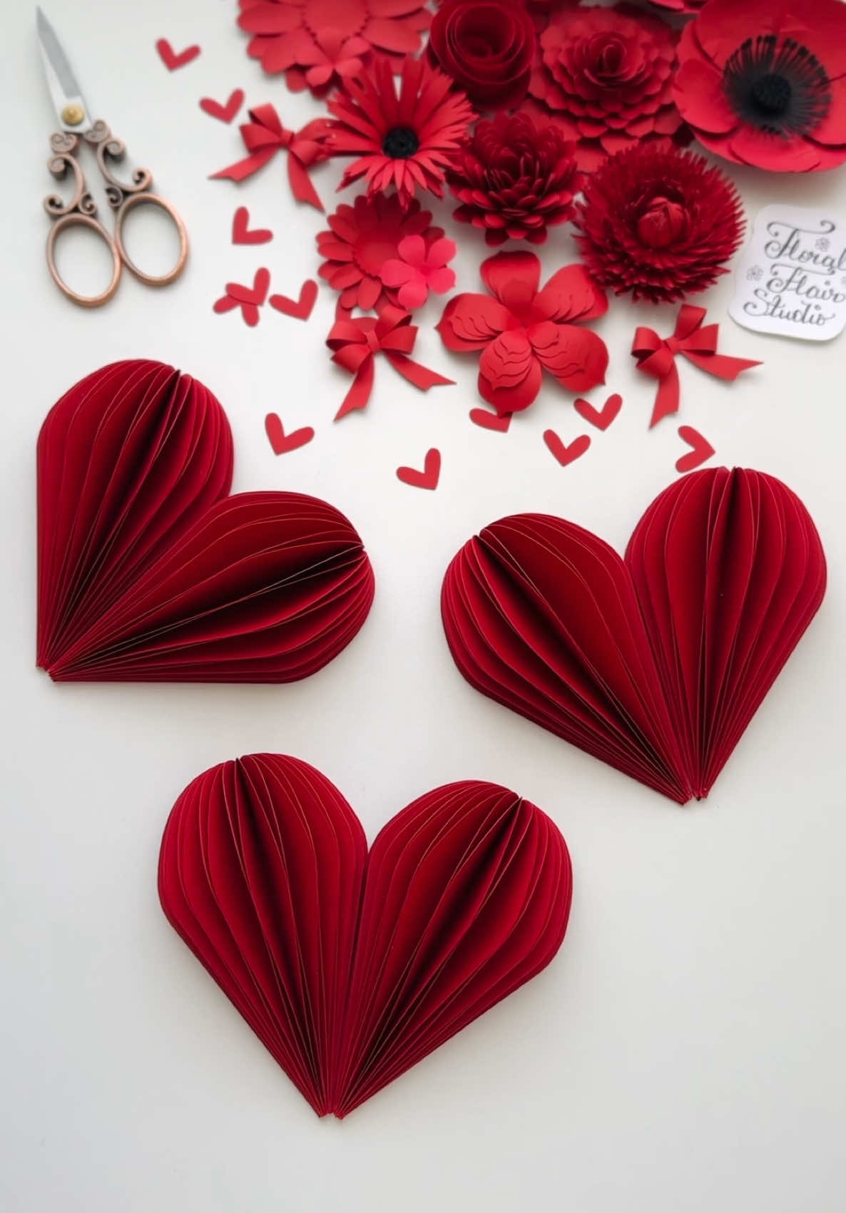 Heartfelt creations❤️ #papercraft #valentinesdaycrafts #diyvalentine #handmadecraft #paperflower #cricut #DIY 