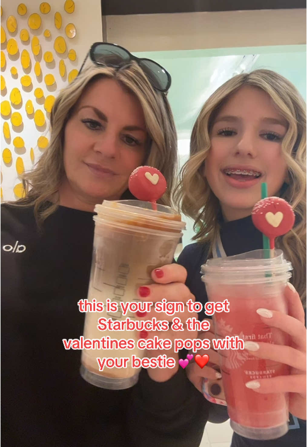 Thats how we like it #bestie #starbucks #pink #vday #duo #momdaughter #cakepop #fyp#fyppppppppppppppppppppppp#blowthisup#viralvideo @Starbucks 