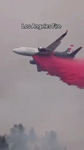 Massive cal fire and Los Angeles fire department Air tankers in action battling the relentless wildfire Los Angeles these heavy lift aircraft are a critical force in the fight against devasting flames showcasing incredible skill and teamwork from the crew on the ground and in the air.#losangeles #fire #wildfire #firefighter #america 