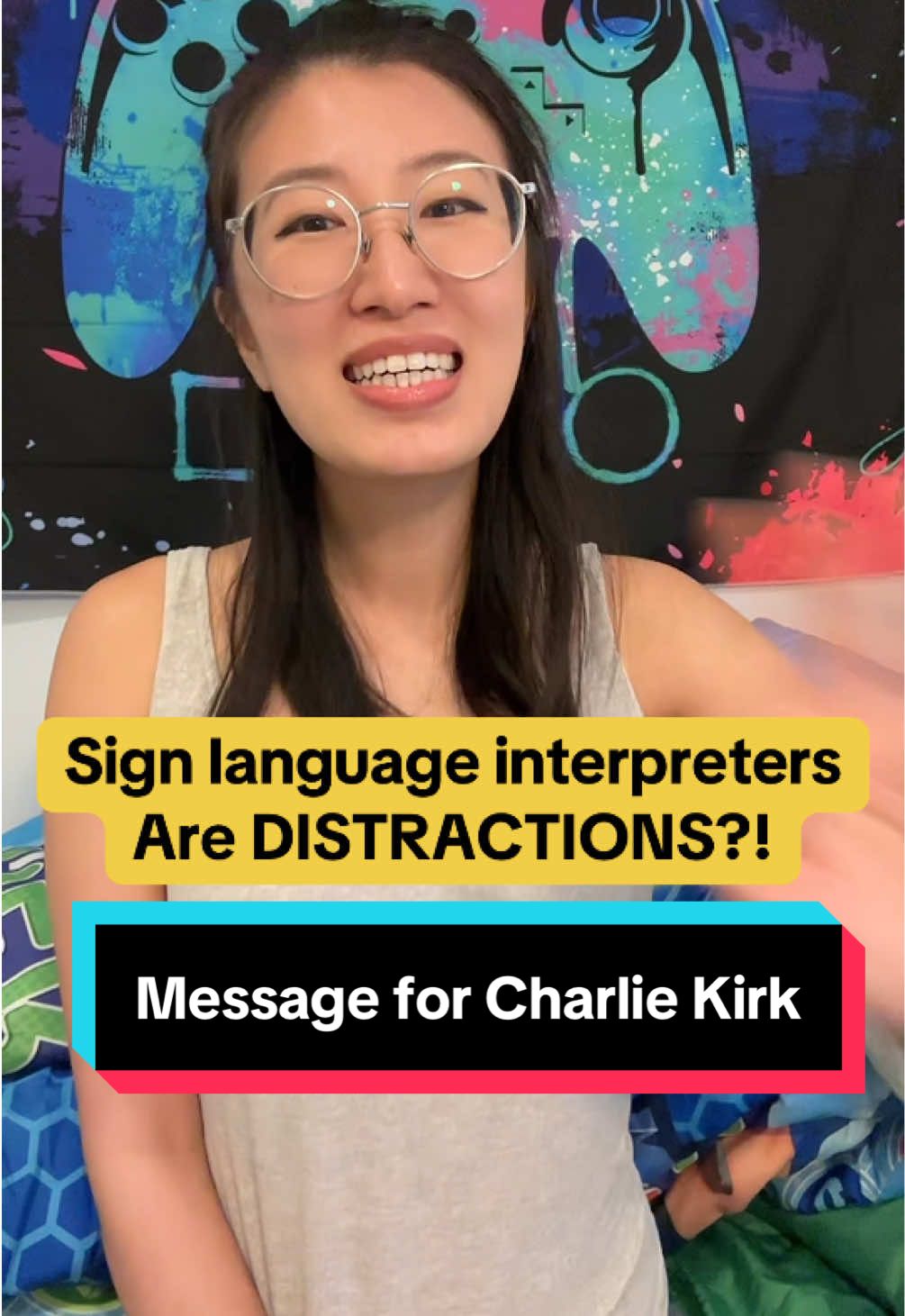 Message for @Charlie Kirk. I’m not here to attack you and I’m here to spread awareness. Please share ❤️ #deaf #charliekirk #deafcommunity #awareness #deafawareness #education #spreadlove 