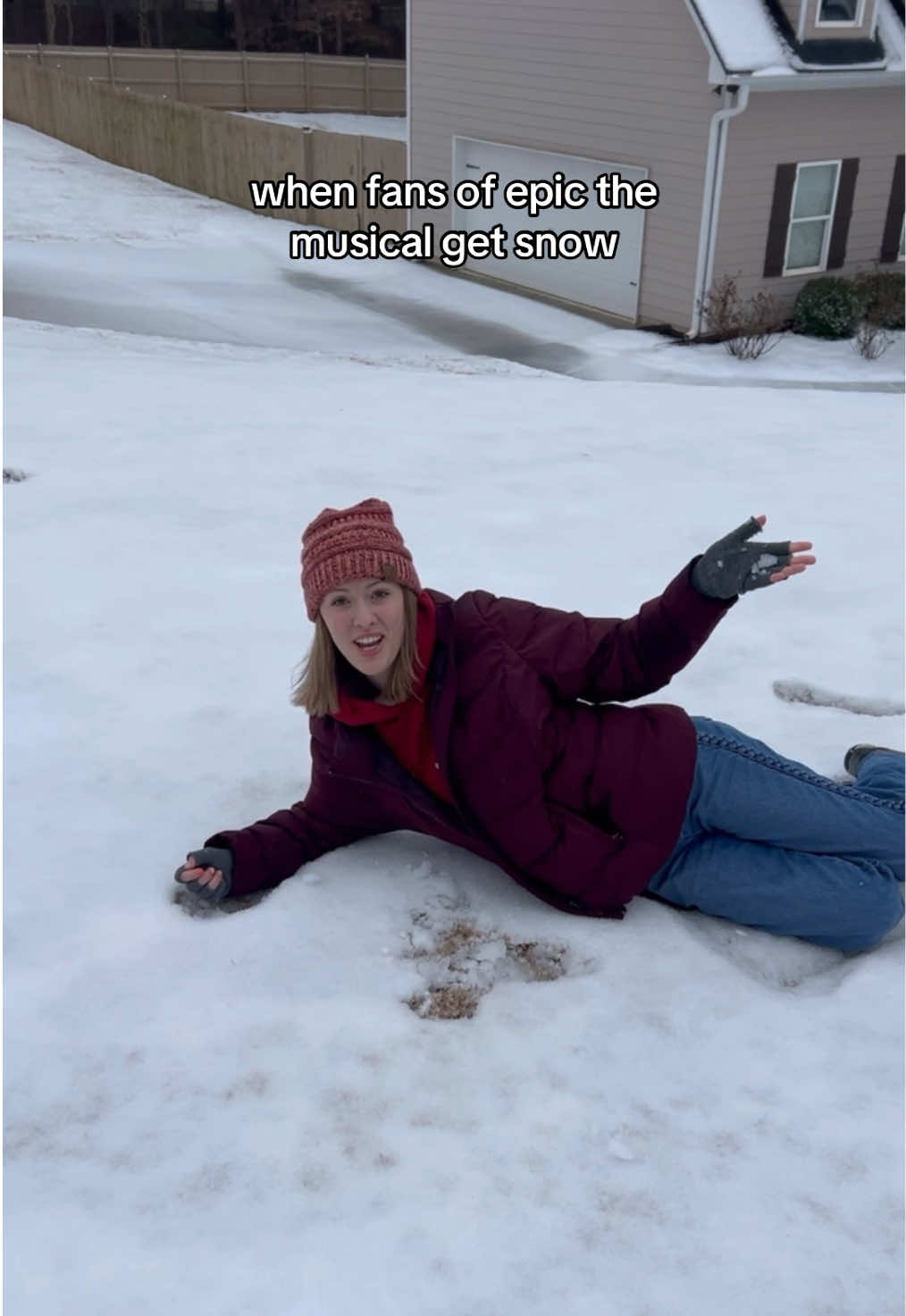 get in the snow😡😏  @Jorge Rivera-Herrans big fans in this household  #epicthemusical #jorgeriveraherrans #odysseus #odyssey #epic #snowday #theatrekid #Siblings #greekmythology #fyp 