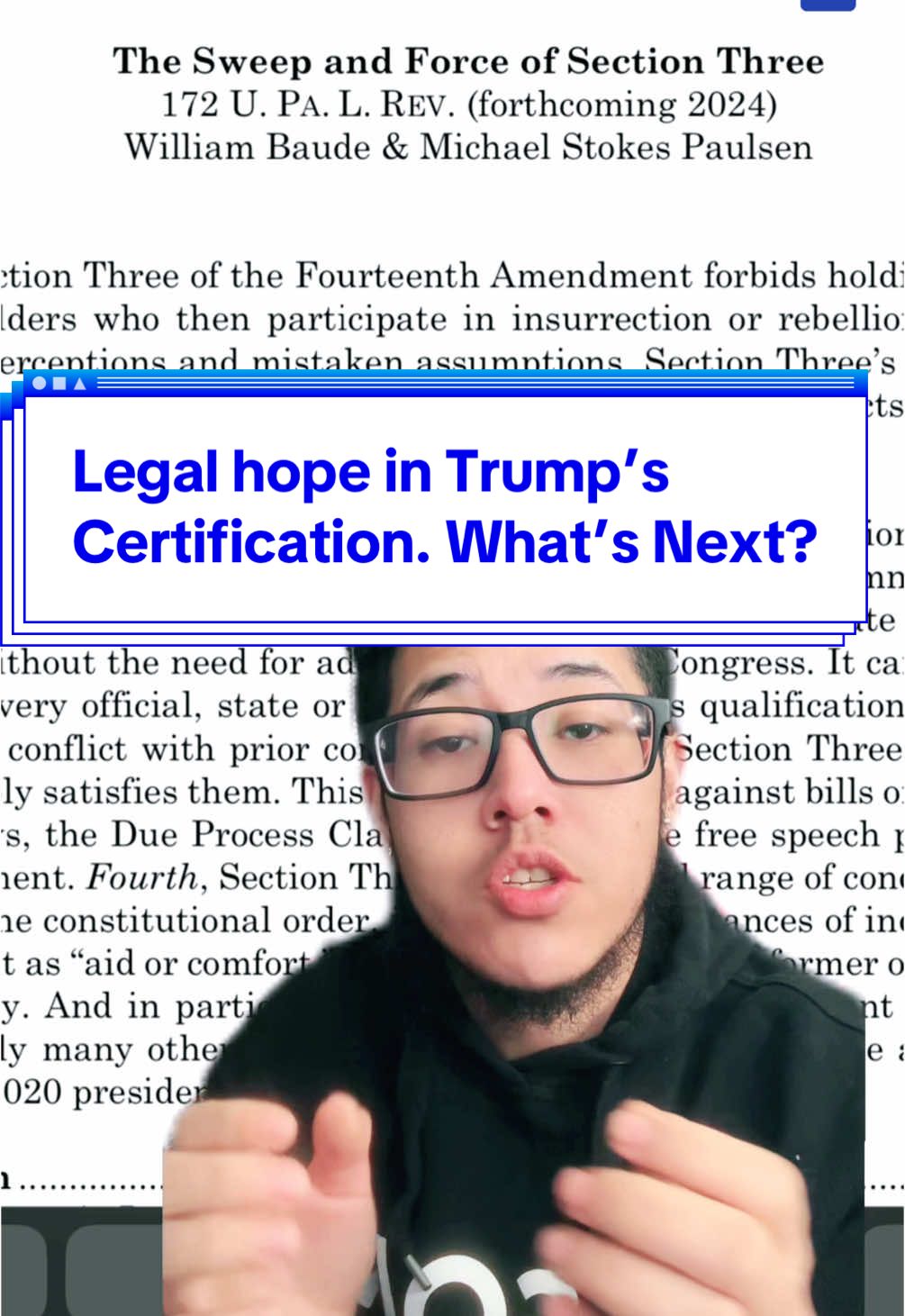 Constitutional Authority is above Legal Authority so here’s why your hope for legal remedy to DT’s illegitimacy isn’t lost. Law may not always work for Justice but it works for maintaining the legal status quo aka rules and regulations. Let’s explore how our hope is founded in legal fact @St.Gael  . #uselection #jan6 #usconstitution #usnews #uspolitics #kamalaharris #democrat #politicstiktok #america #unitedstates #disqualificationclause #amendment14section3 #constitutionalsupremacy #fypage 