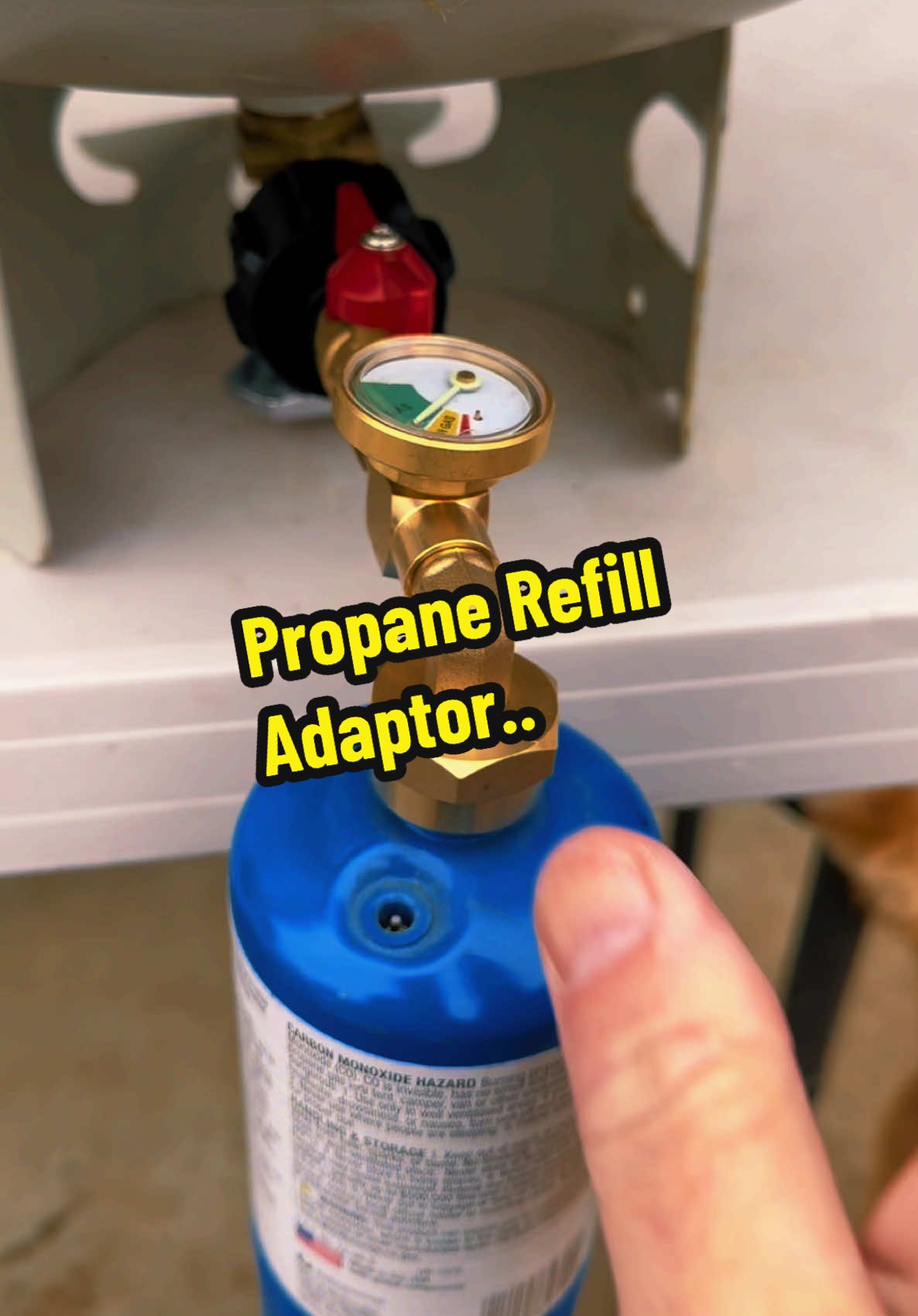 Refill your own propane tanks.. #fyp #fy #camping #prepper #moneysaving #savingmoney #moneysavingtips #savingmoneytips #giftsforhim #gifts