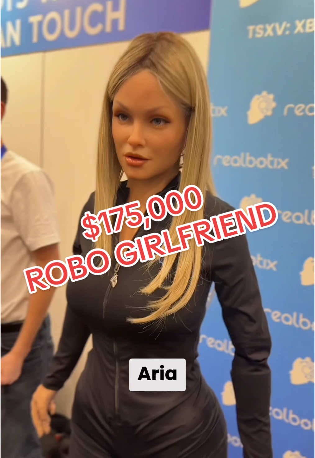 Are you looking for a little companionship? Aria featured at CES 2025 #RoboGirlfriend #AICompanion #TechLove #FuturisticRomance #DigitalPartner