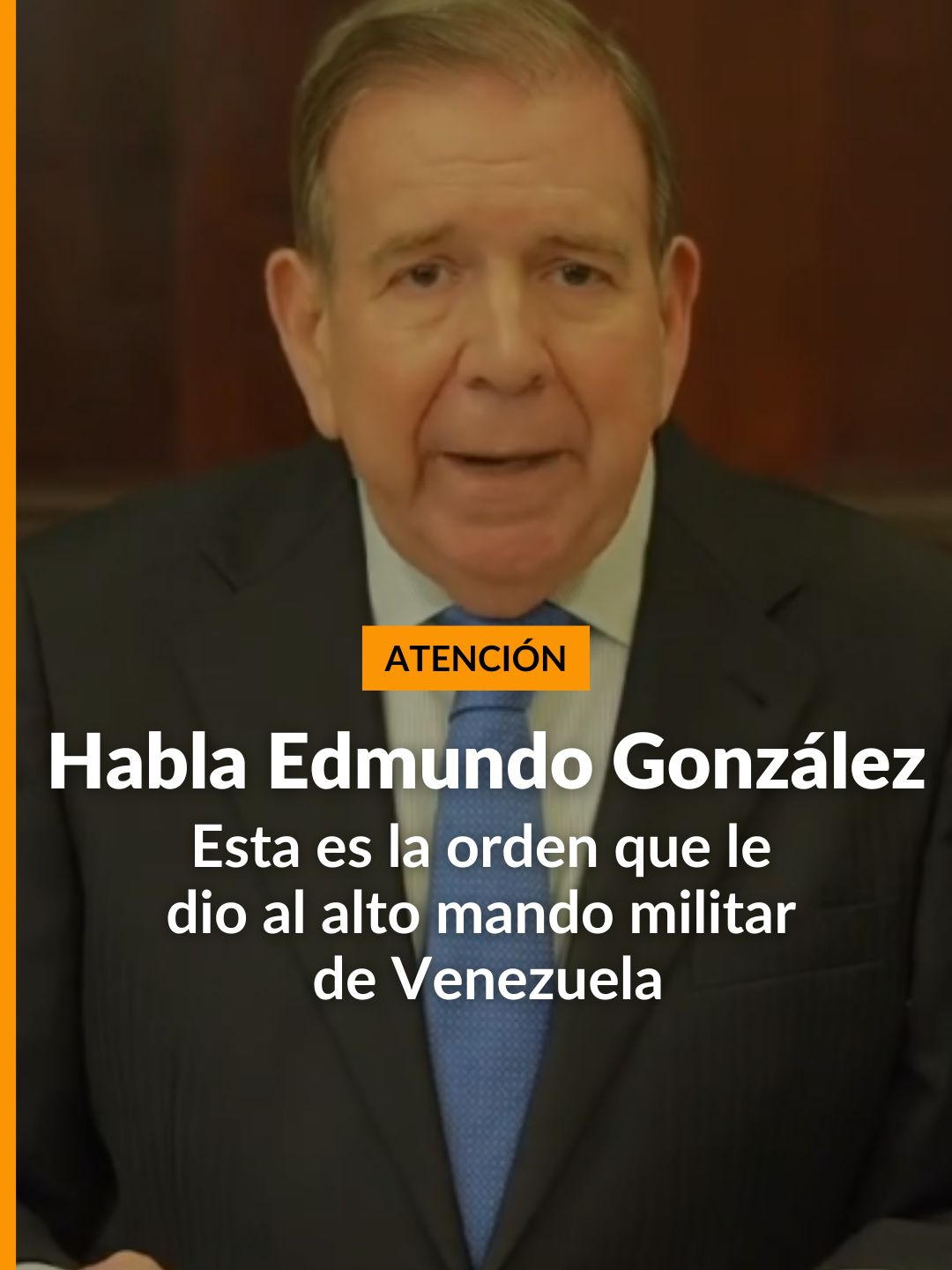 “Como comandante y jefe, ordeno al alto mando militar desconocer órdenes ilegales que les sean dadas por quienes confiscan el poder y preparen mis condiciones de seguridad para asumir el cargo de presidente”: Edmundo González. #VenezuelaEnVilo Más en noticiascaracol.com