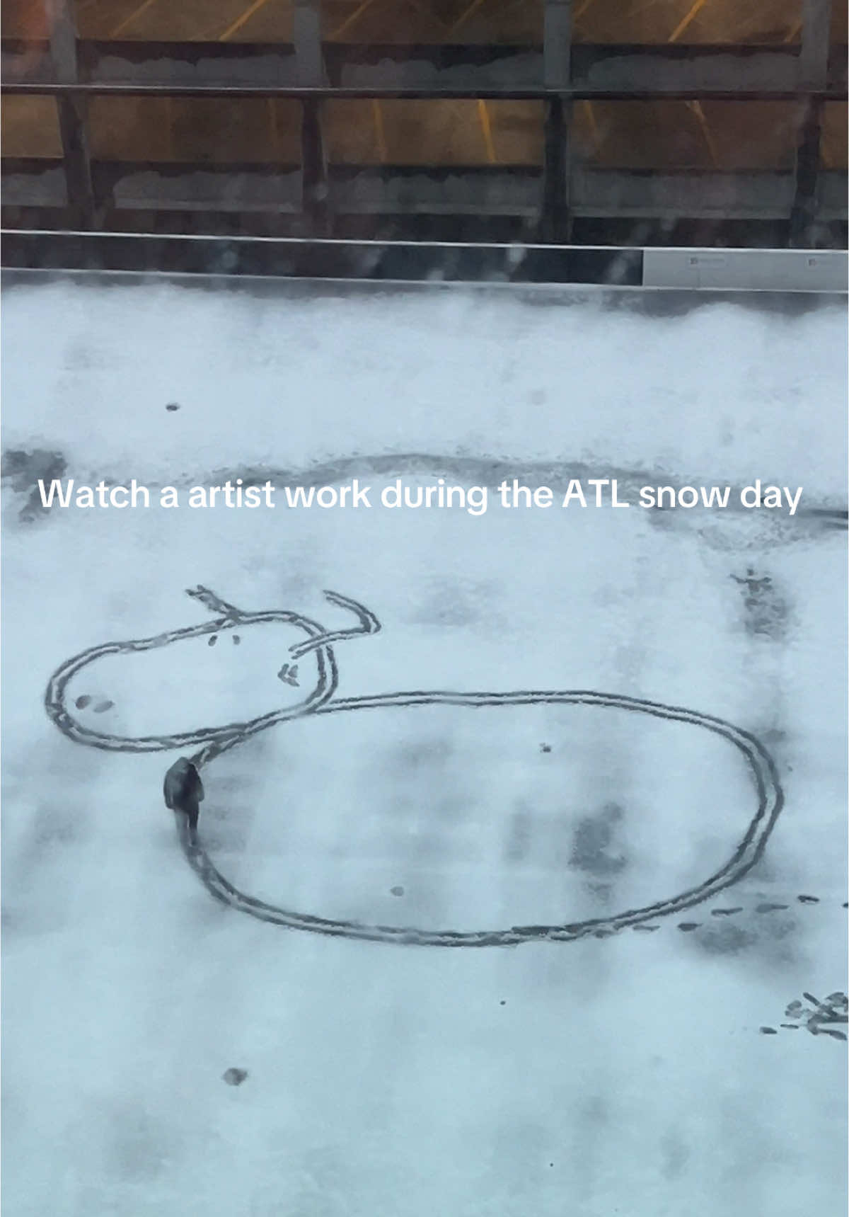 We had front row seats! #atlsnow #snowday #artistoftiktok #atlantageorgia #snowstorm 