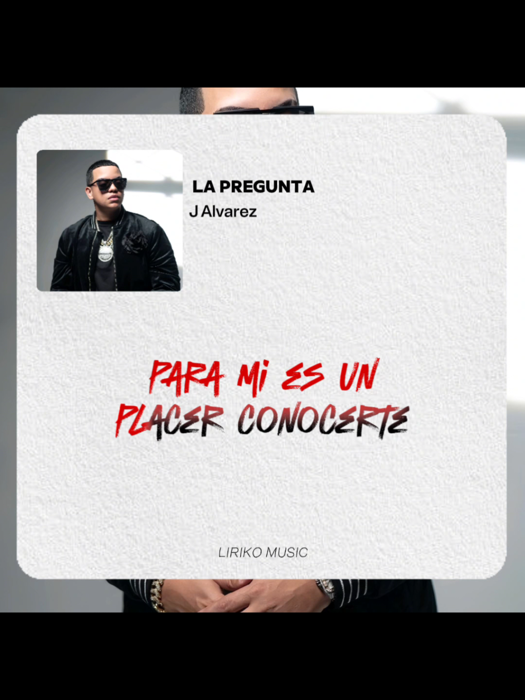 Para mí es un placer conocerte 🫠 LA PREGUNTA - J ALVAREZ #jalvarez #lapregunta #letra #fyp #pr #letrasdecanciones #letras #musique #musica #canciones #tendencia #spotify #lyric #paradedicar #indirectas #ellamedijotranquiquenadapasaba #Amor #rolasparaestados #estadosparawhatsapp 