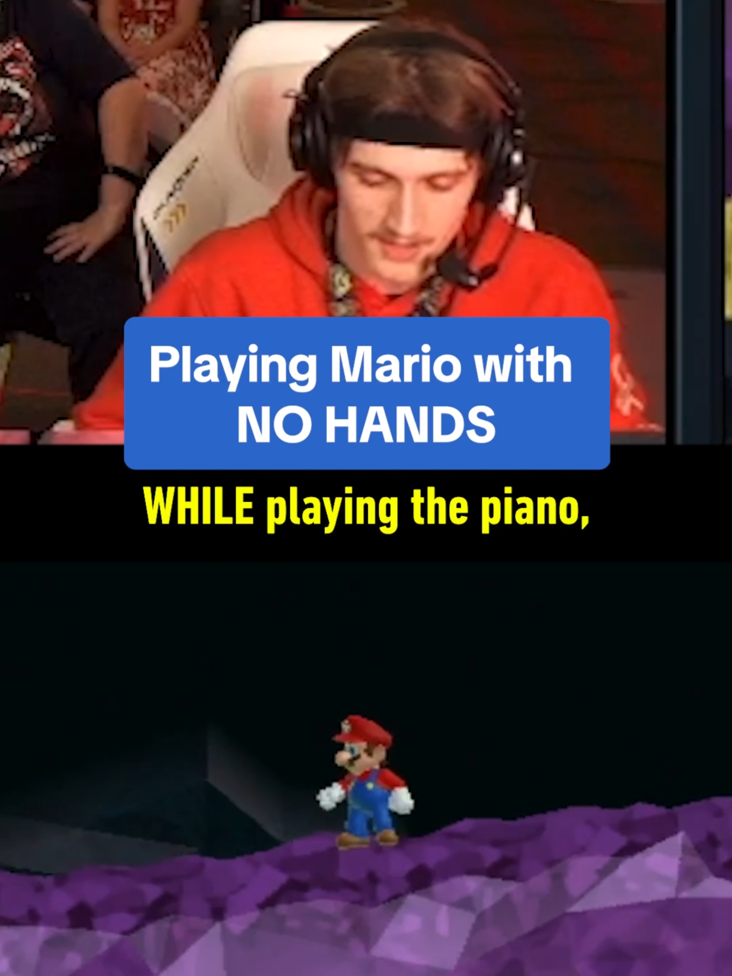 Wes played a Mario game with NO HANDS so he could play the piano while speedrunning at this year's Games Done Quick. Follow Wes @funkopotamuswes #gdq #speedrun #gamesdonequick #funkopotamuswes #nintendo #switch #joycon #piano #music #live #nohands #newsupermariobroswii #wii #ign #clip #gaming #mario #supermariobros #multitasking