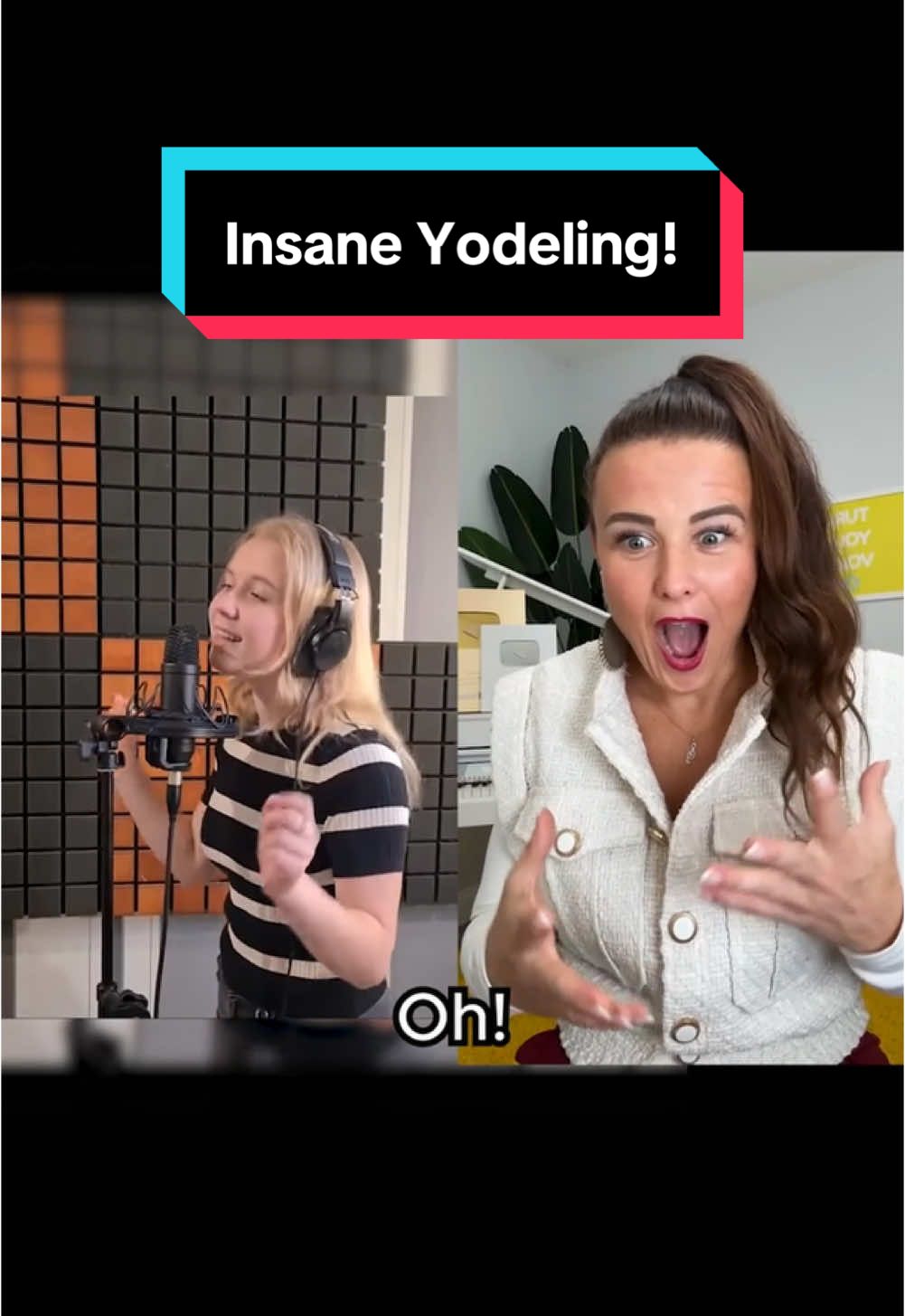 #react with @Sofia Shkidchenko. It's like a wild ride that I don't want to get off! 😂 #yodel #yodeling #artistcoach #howtosing #writemysong #voiceteacher #singer #singingchallenge #fyp