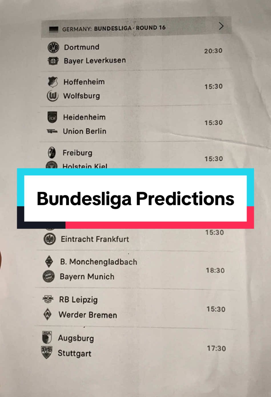 Bundesliga Predictions 🏆 #bundesligapredictions #bundesliga #predictions #footballtiktok #bayernmunich #bayerleverkusen #furdich 