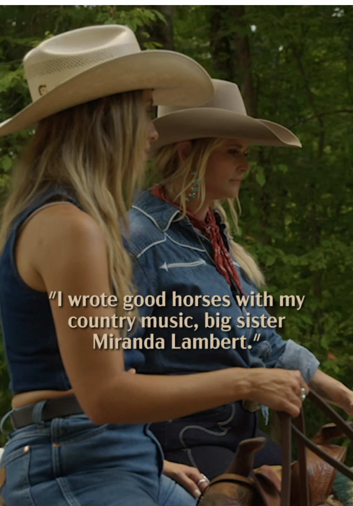 I knew I had to get my sister @Miranda Lambert on this track, especially as a fellow horse girl 🐴 I've loved seeing your response to #GoodHorses these past weeks 🫶🏼 #Whirlwind